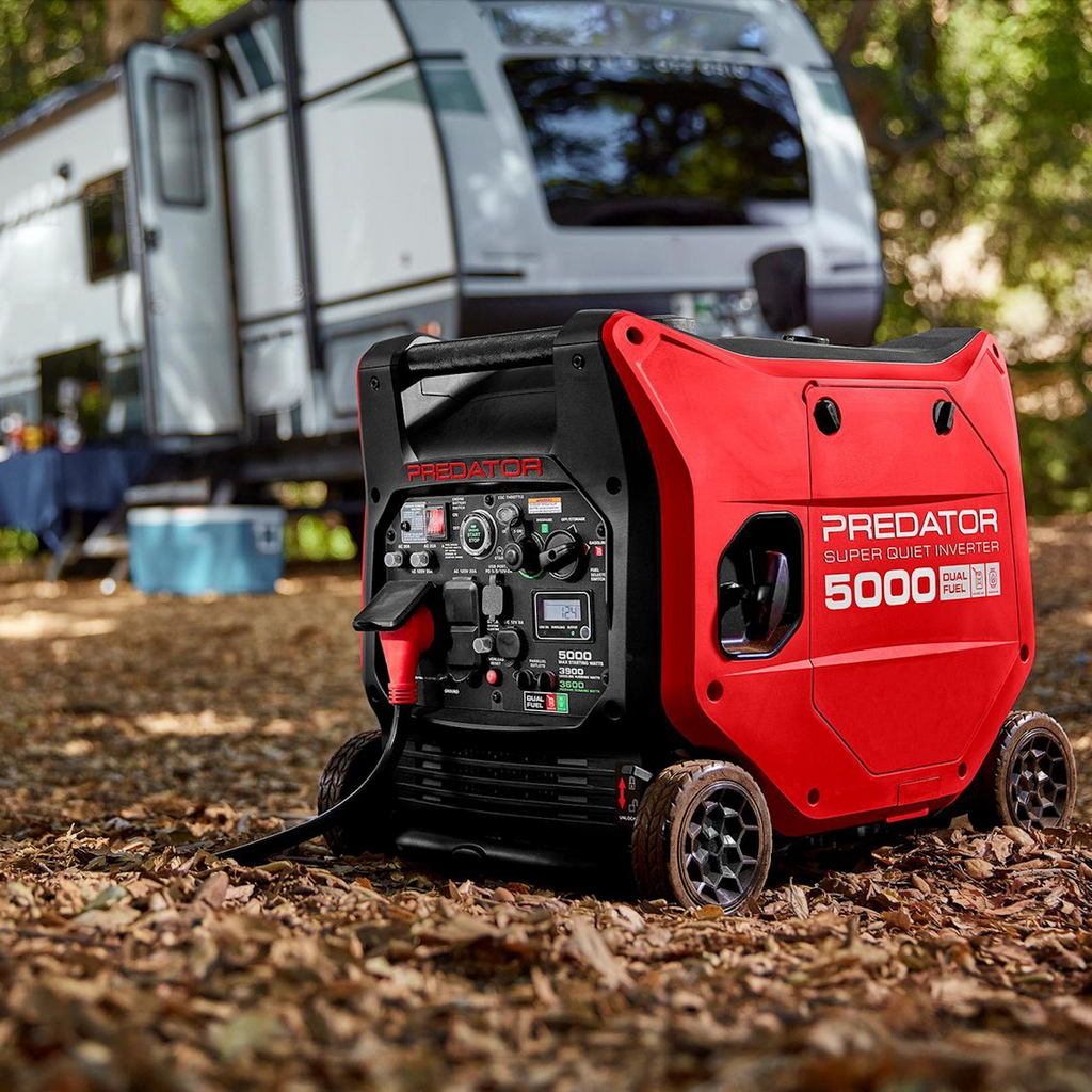 Predator 5000 Watt Dual-Fuel Super Quiet Inverter Generator, Remote Start, CO SECURE