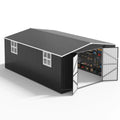 12 x 18 ft. Large Outdoor Metal Storage Shed, All-Steel, Windows and Lockable Doors