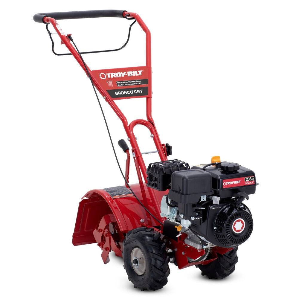 Troy-Bilt Super Bronco Rear-Tine Tiller, 208cc Gas, Counter-Rotating Tines