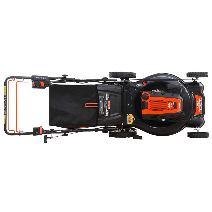 Yardmax YG4761 24 in. Self-Propelled Gas Lawn Mower, 201cc, Electric Start, 3-in-1