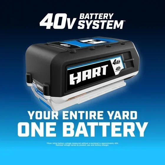 HART 40V 20 in. Brushless Self-Propelled Battery Lawn Mower with 6.0Ah Battery