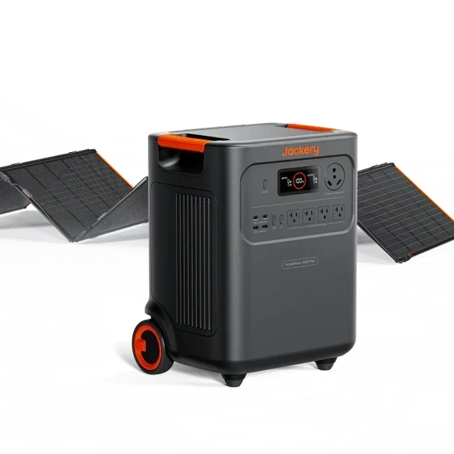 Jackery HomePower 3600 Plus Power Station with 2 x 200W Solar Panels, 3,584Wh, 3,600W