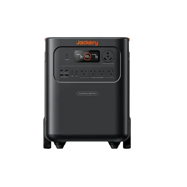 Jackery HomePower 3600 Plus Power Station with 2 x 200W Solar Panels, 3,584Wh, 3,600W