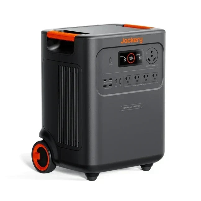 Jackery HomePower 3600 Plus Power Station with 2 x 200W Solar Panels, 3,584Wh, 3,600W