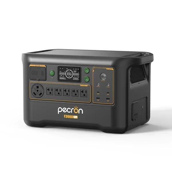 Pecron F3000LFP Portable Power Station, 3,072Wh LiFePO4, 3,600W Output, Expandable