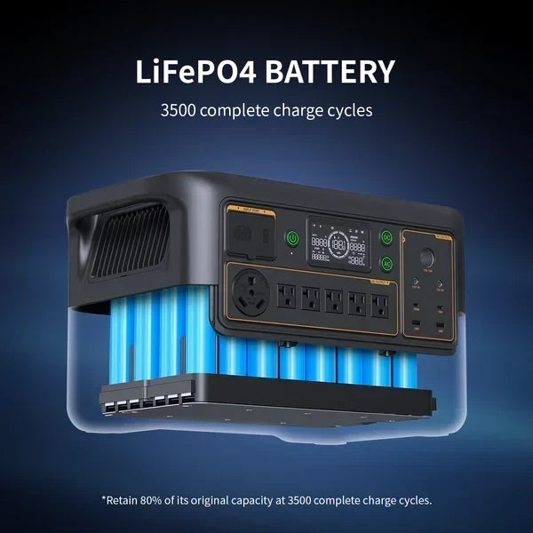 Pecron F3000LFP Portable Power Station, 3,072Wh LiFePO4, 3,600W Output, Expandable
