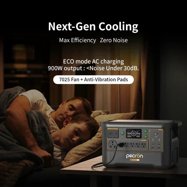 Pecron F3000LFP Portable Power Station, 3,072Wh LiFePO4, 3,600W Output, Expandable