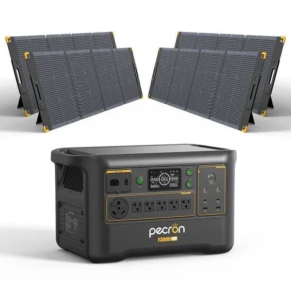 Pecron F3000LFP Portable Power Station, 3,072Wh LiFePO4, 3,600W Output, Expandable