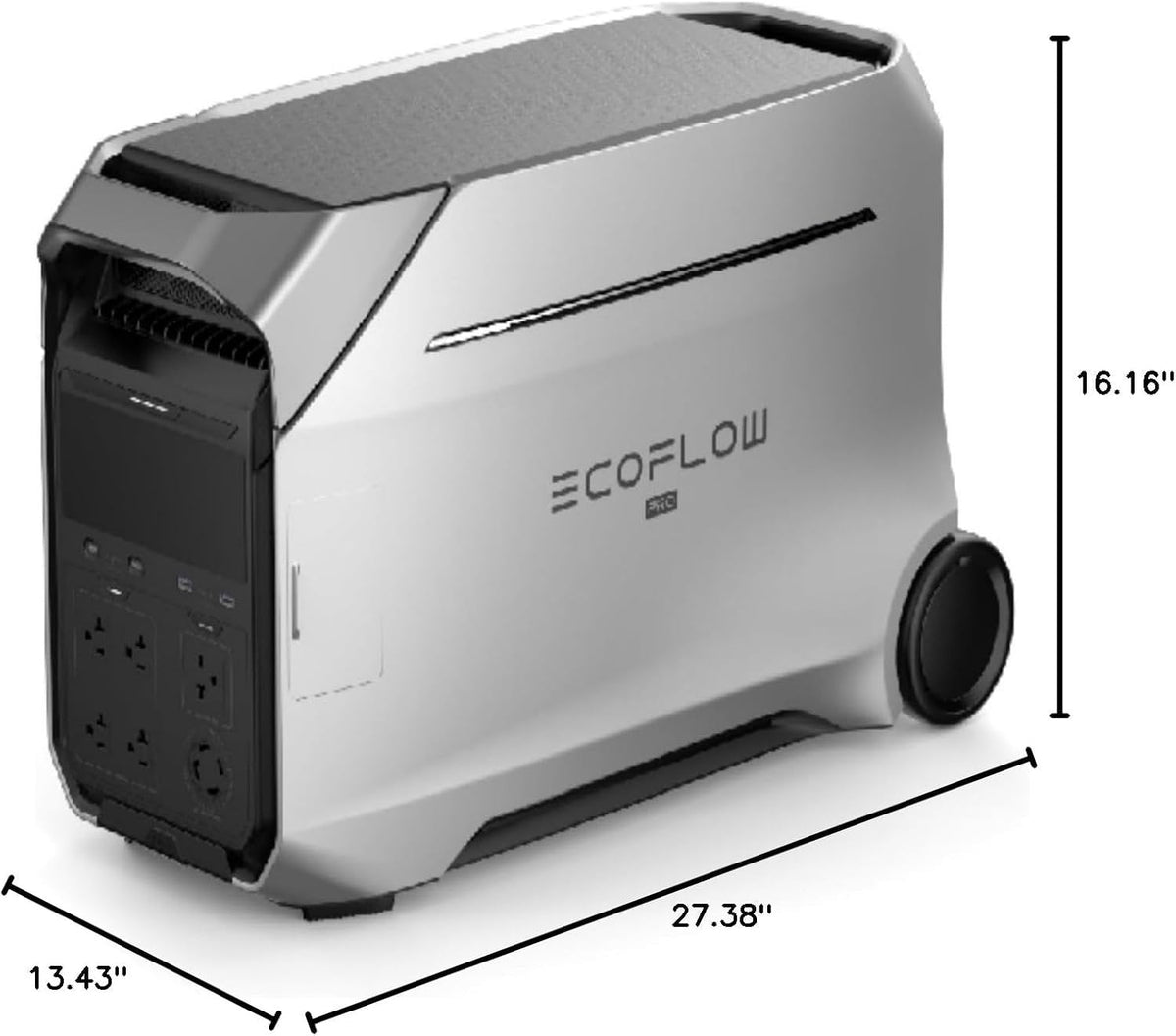 EcoFlow DELTA Pro 3 Portable Power Station, 4,096Wh LFP, 4,000W, 120/240V Split-Phase
