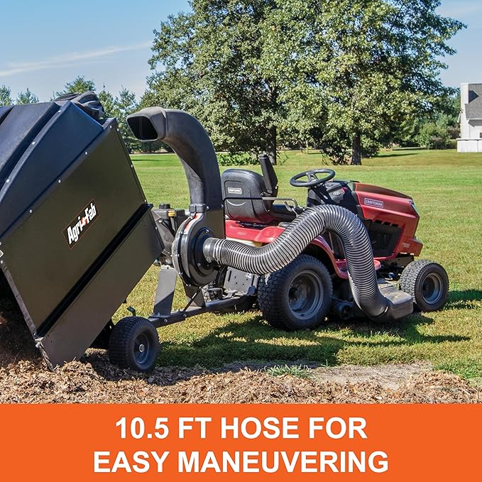 Agri-Fab 32 cu. ft. Hard Top Mow-N-Vac Tow-Behind Lawn Vacuum, Fits Decks up to 54 in.