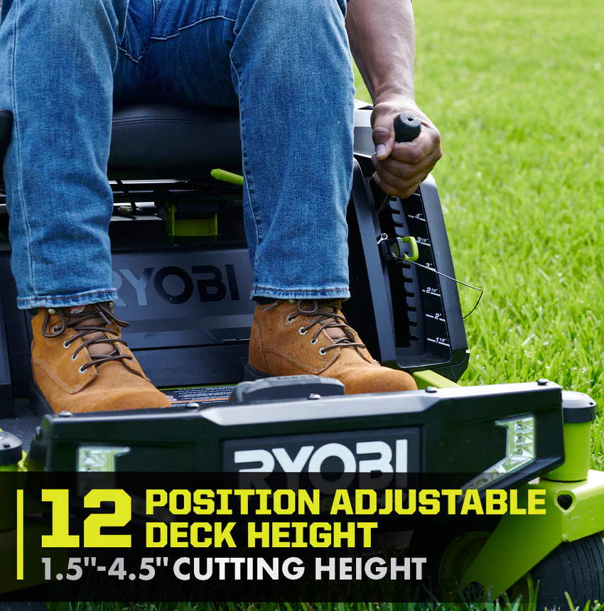 RYOBI 80V HP Brushless 30 in. Battery Zero-Turn Mower with (2) 80V 10Ah Batteries
