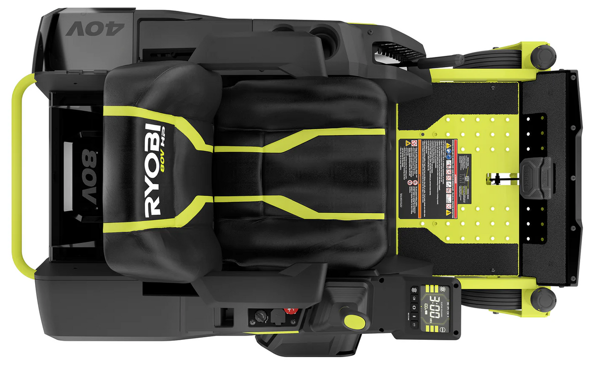 RYOBI 80V HP Brushless 30 in. Battery Zero-Turn Mower with (2) 80V 10Ah Batteries