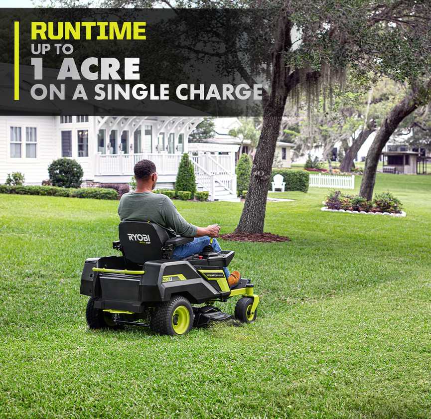 RYOBI 80V HP Brushless 30 in. Battery Zero-Turn Mower with (2) 80V 10Ah Batteries